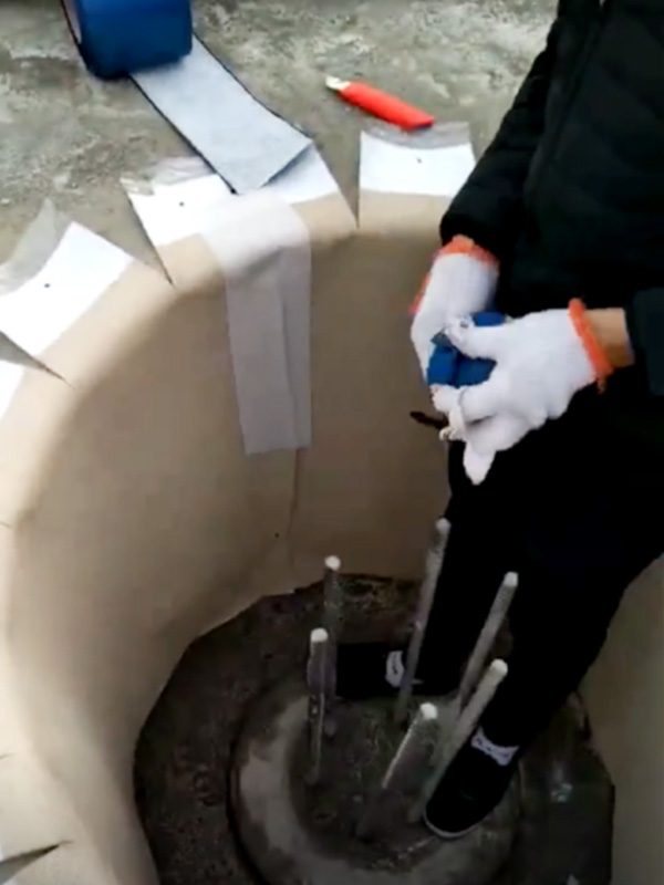 Opening treatment of coil material