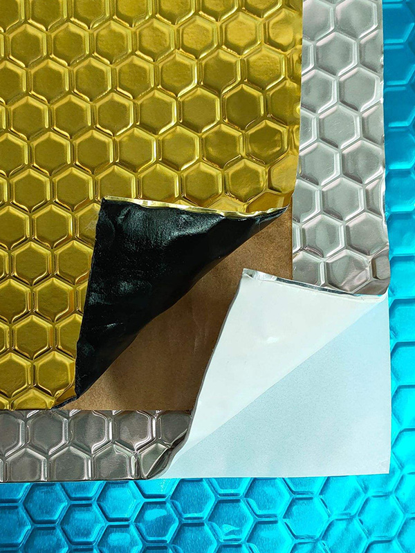 Soundproofing and shock-absorbing plate